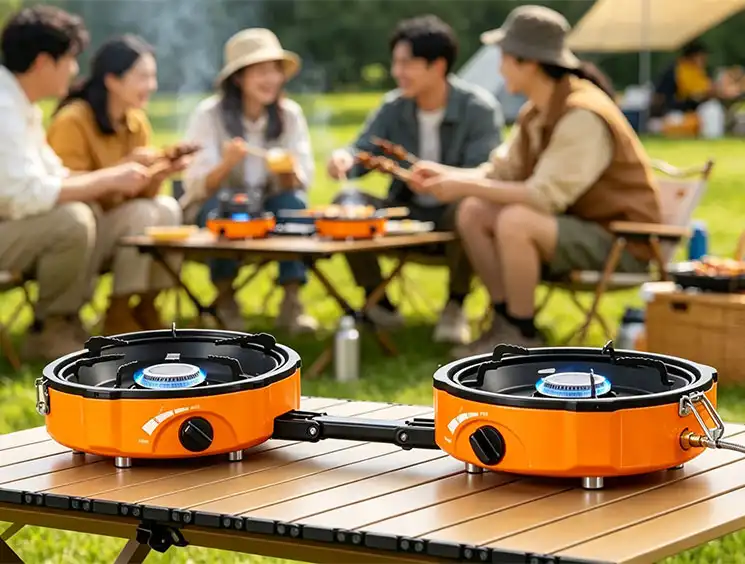 Portable Double-Burner Stove: Cook Two Meals at Once